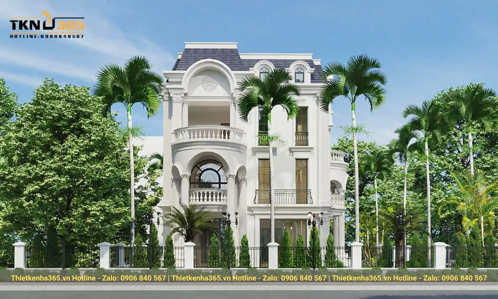 12+ mẫu thiết kế biệt thự lâu đài thượng lưu xa hoa 2025 15 Biệt thự lâu đài rộng lớn, đẹp