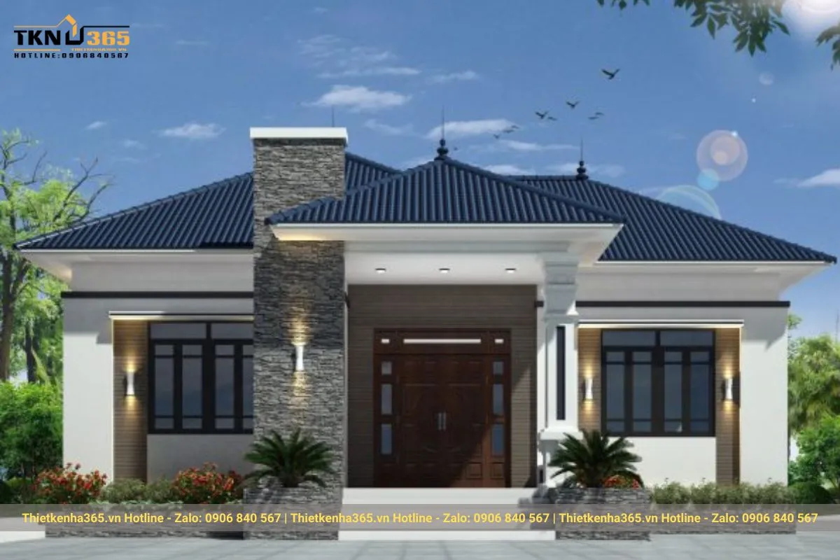 99+ mẫu biệt thự mái Nhật cực sang - đẹp - chỉ từ 1 tỷ 34 Biệt thự 1 tầng mái Nhật