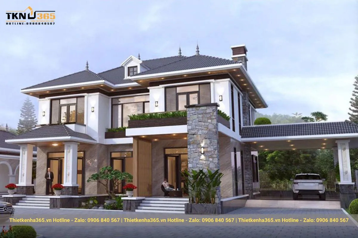 99+ mẫu biệt thự mái Nhật cực sang - đẹp - chỉ từ 1 tỷ 38 Mẫu biệt thự 2 tầng mái Nhật