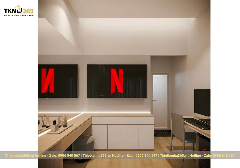 Thiết kế nội thất nhà nhỏ 3x7