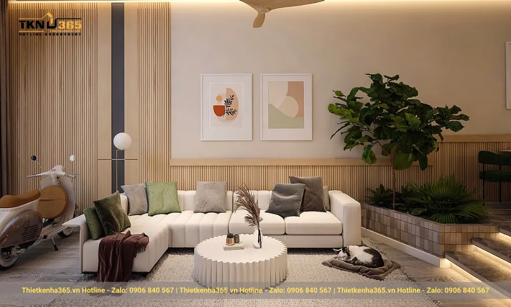 30+ mẫu thiết kế nhà ống 3x15m hiện đại, đầy đủ công năng 9 Thiết kế nhà ống 3x15