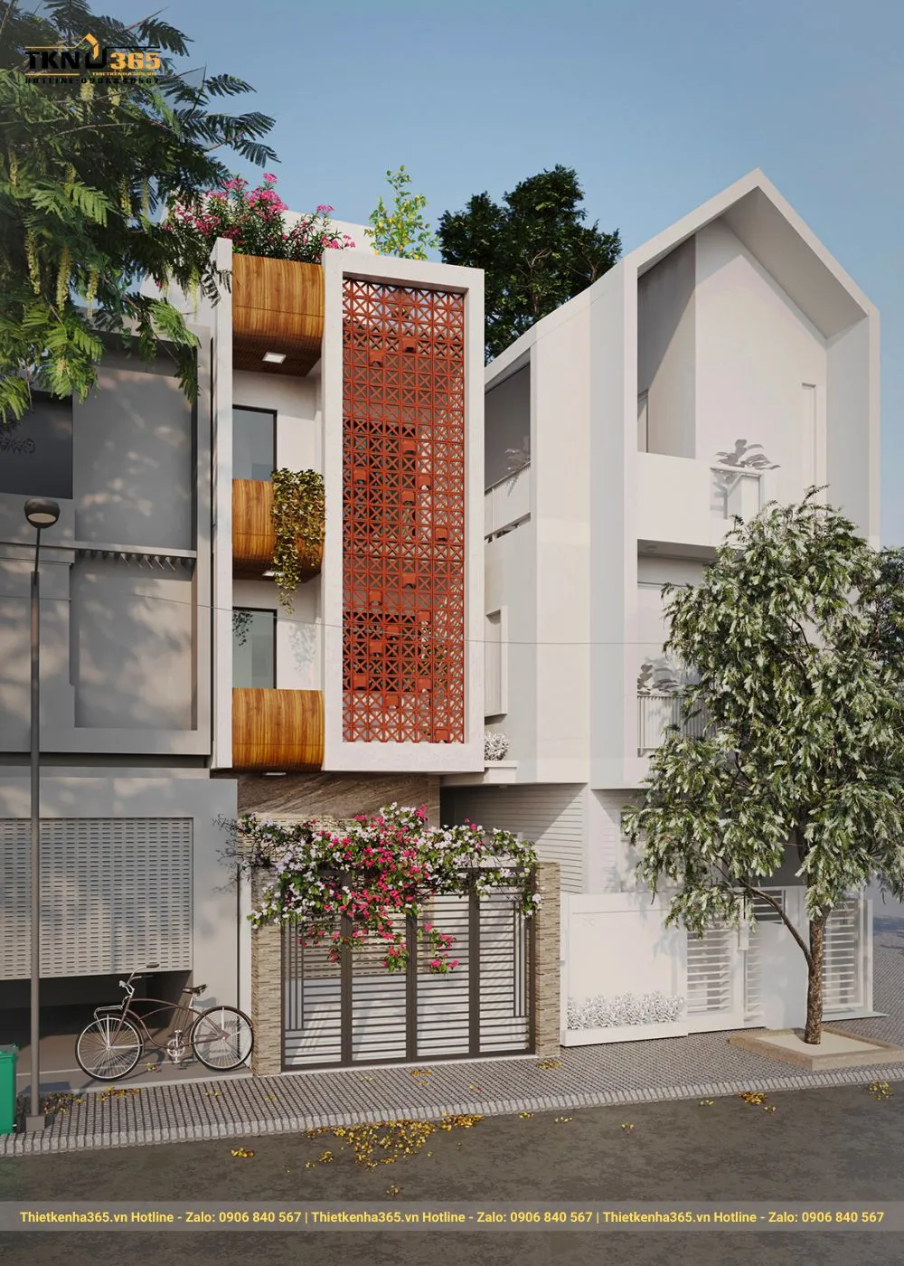 30+ mẫu thiết kế nhà ống 3x15m hiện đại, đầy đủ công năng 8 Nhà phố 3x15