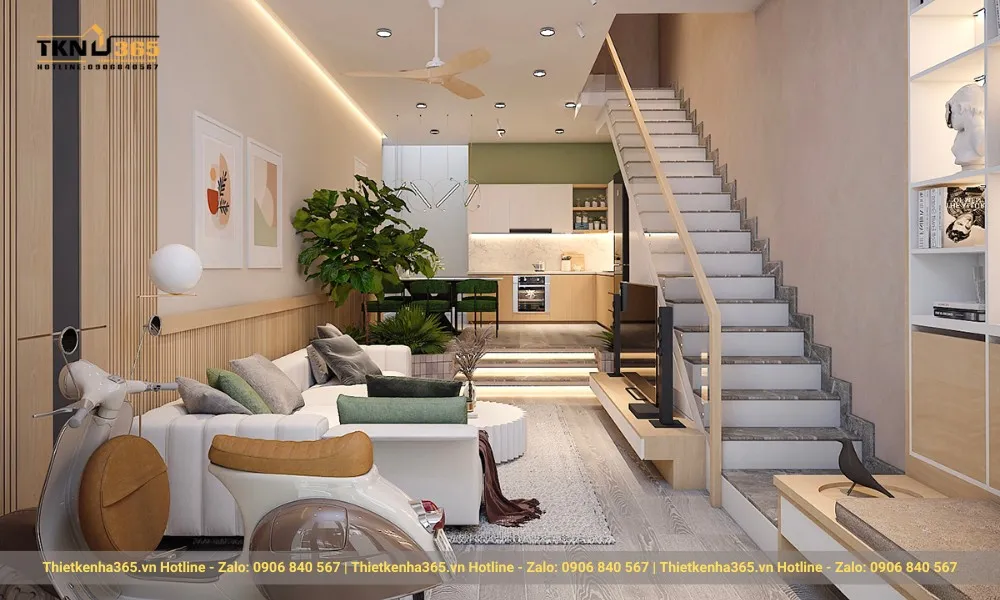 30+ mẫu thiết kế nhà ống 3x15m hiện đại, đầy đủ công năng 10 Mặt tiền nhà 3x15