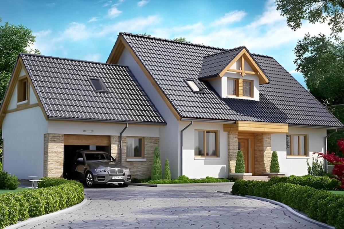 Mẫu nhà cấp 4 có gara ô tô đẹp, thiết kế hiện đại và tối ưu diện tích sử dụng