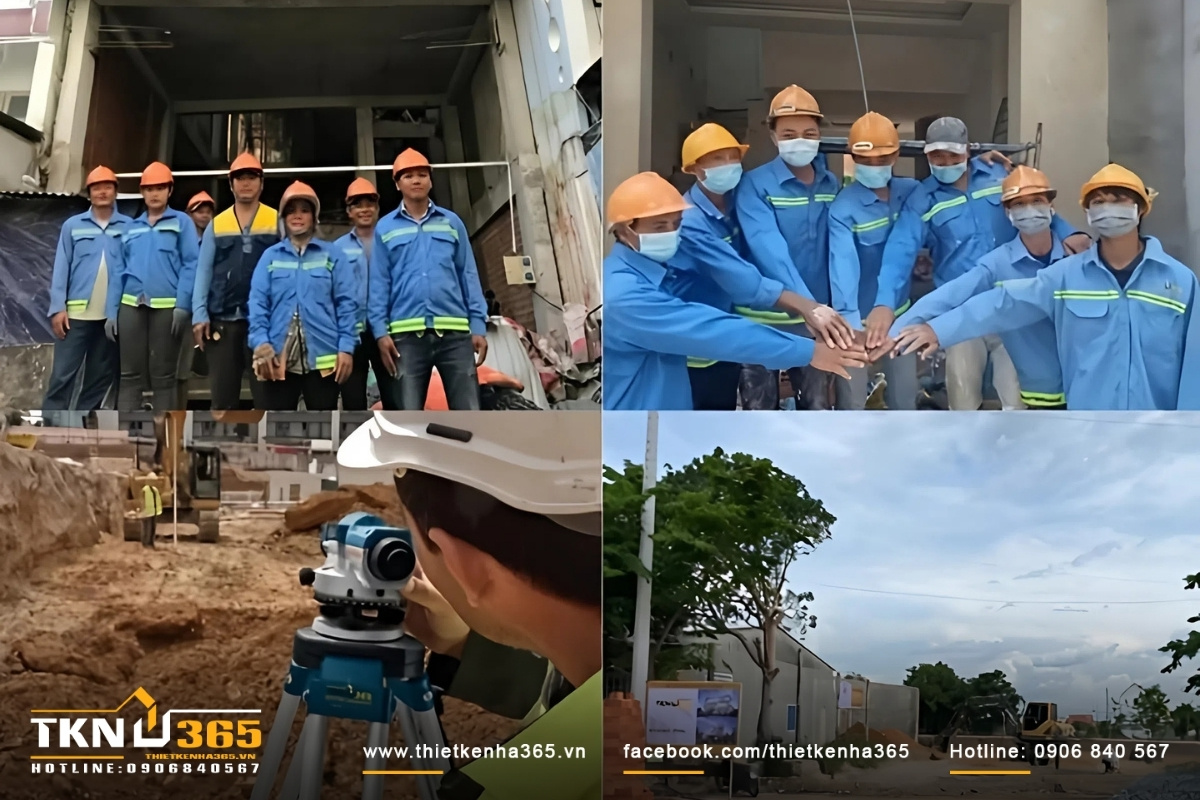 Công tác chuẩn bị san lấp mặt bằng