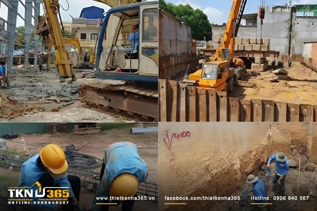 Công tác thi công phần móng