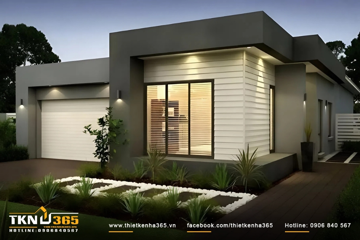 Nhà cấp 4 đẹp mái bằng