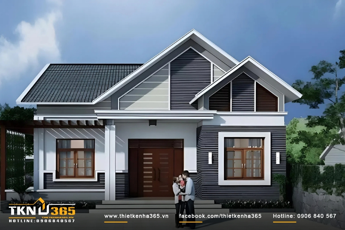 Thiết kế nhà đẹp cấp 4 đơn giản nhưng đầy tính sáng tạo
