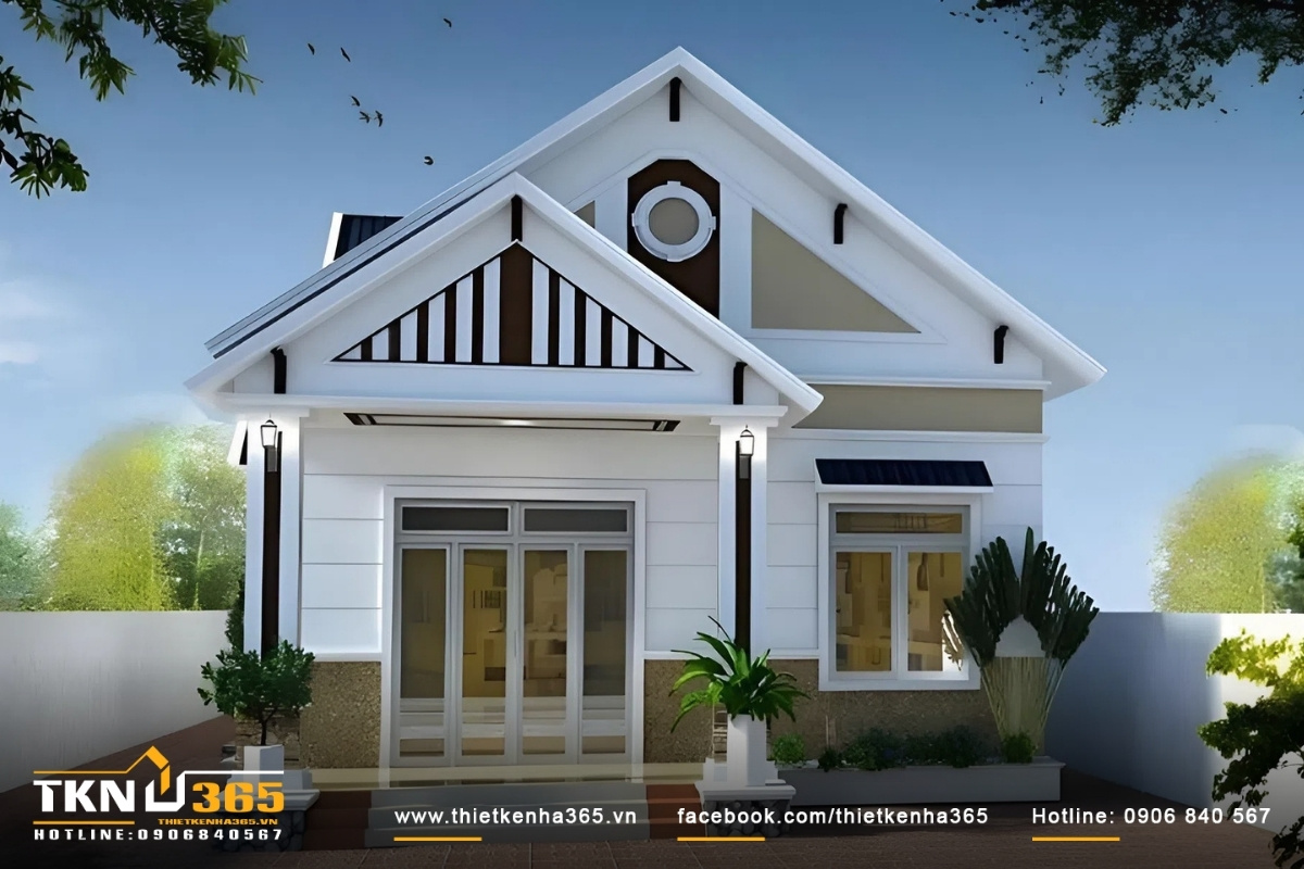 Mẫu nhà cấp 4 đẹp đơn giản