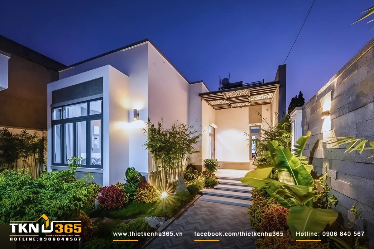 Mẫu nhà đẹp cấp 4 đơn giản, ấn tượng