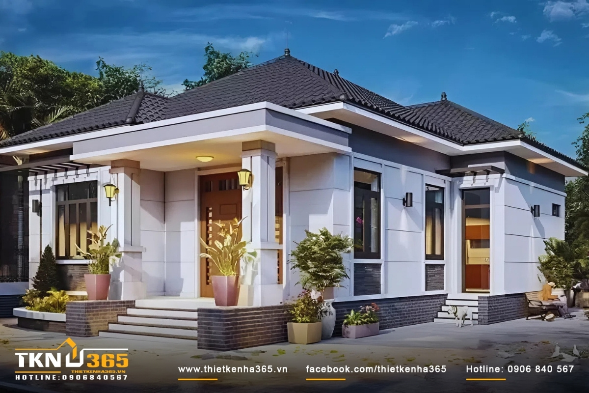 Mẫu thiết kế nhà đẹp cấp 4 đơn giản, mới lạ