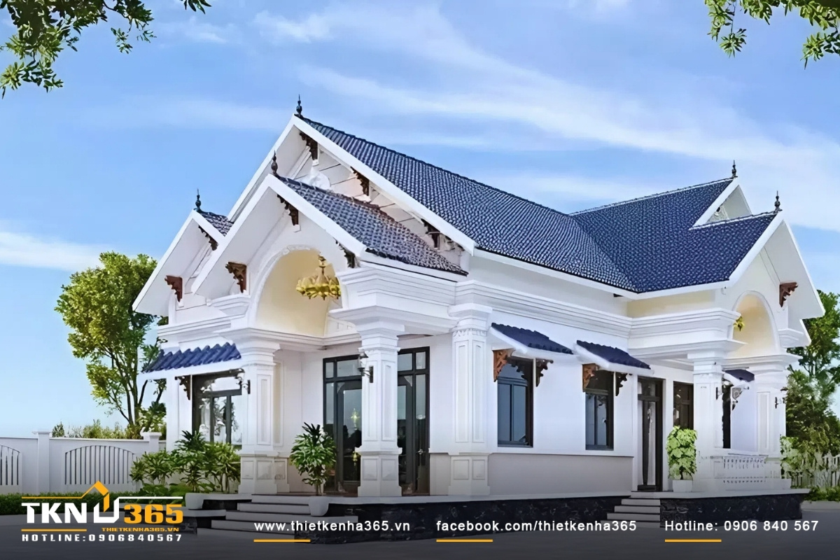 Mẫu thiết kế nhà đẹp cấp 4 diện tích 5x20 mặt tiền rộng rãi