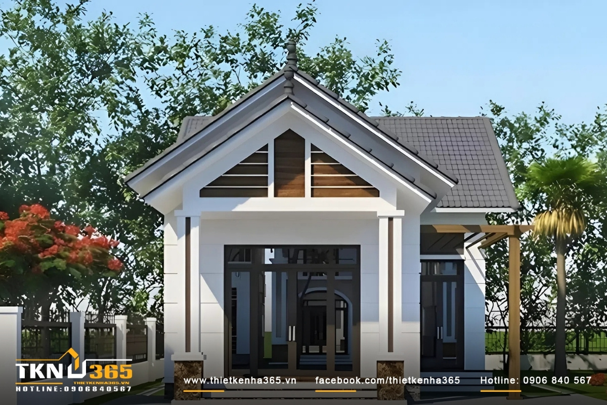 Nhà đẹp cấp 4 diện tích 6x20m đẹp tinh tế