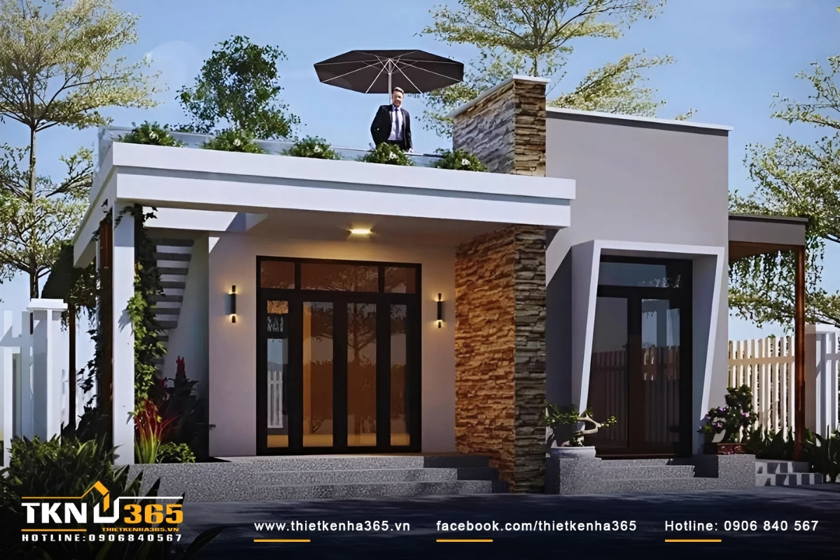 Nhà cấp 4 đẹp đơn giản giá 400 triệu