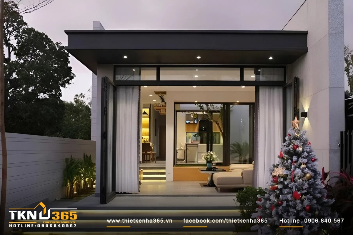 Mẫu thiết kế nhà đẹp cấp 4 giá 400 triệu, mái bằng