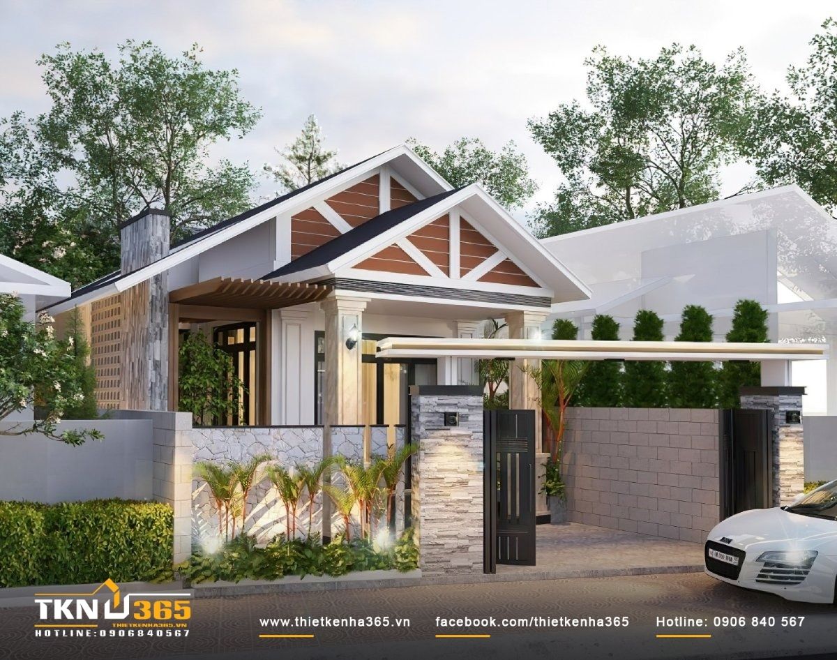 Một số điểm nổi bật của mẫu thiết kế nhà 1 tầng 5x15m