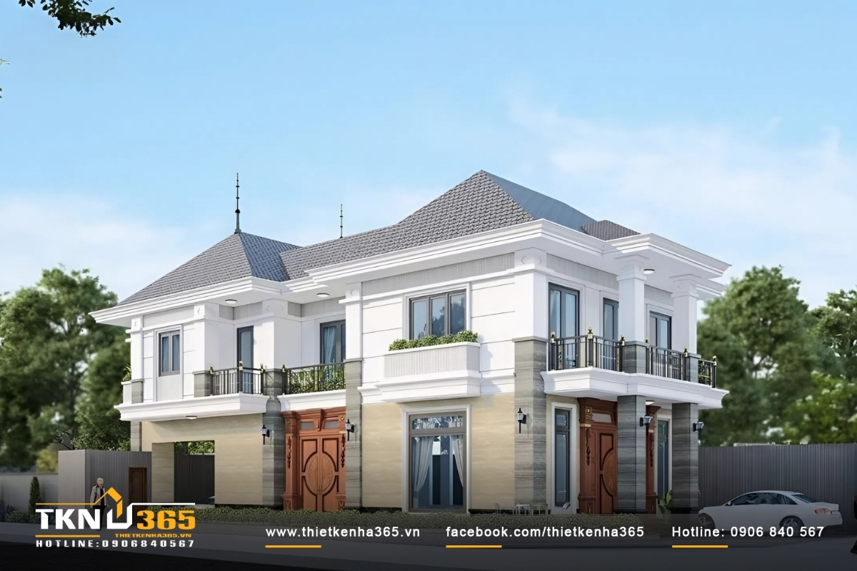 50+ Mẫu thiết kế nhà 2 mặt tiền kinh doanh đẹp, hiện đại 4 Mẫu thiết kế nhà ống 2 mặt tiền 2 tầng màu sắc hài hòa, thiết kế chỉnh chu