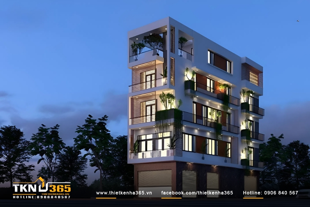 50+ Mẫu thiết kế nhà 2 mặt tiền kinh doanh đẹp, hiện đại 22 Căn nhà 2 mặt tiền 5 tầng thiết kế đẳng cấp theo yêu cầu của chủ đầu tư – Chị Phượng ở Gò Vấp