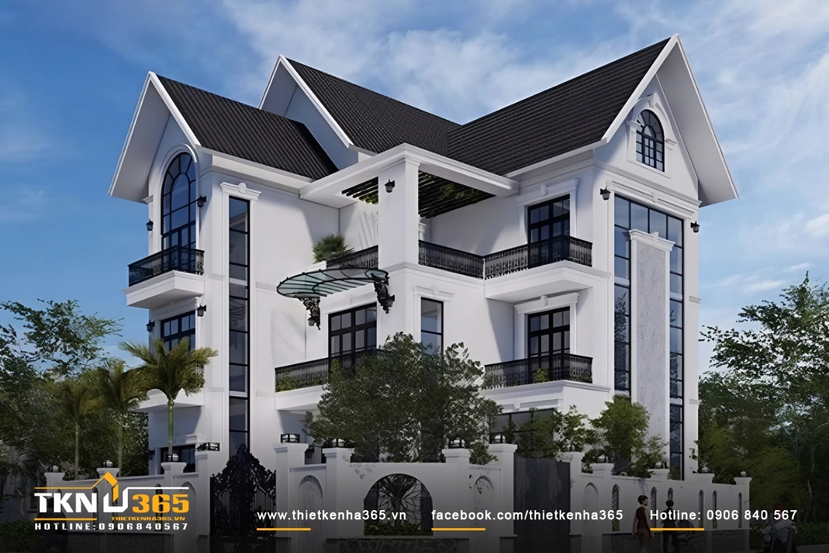 50+ Mẫu thiết kế nhà 2 mặt tiền kinh doanh đẹp, hiện đại 47 Ngôi nhà 2 mặt tiền rộng rãi rất phù hợp để mở cơ sở kinh doanh
