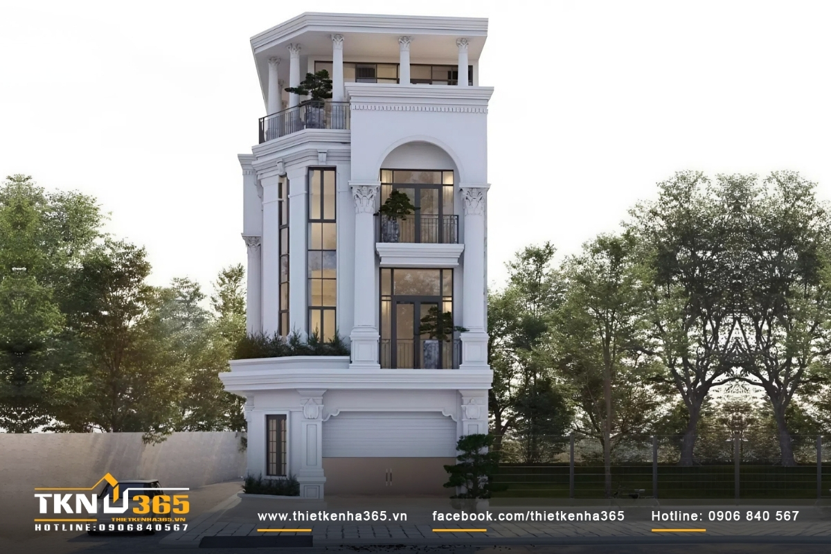 50+ Mẫu thiết kế nhà 2 mặt tiền kinh doanh đẹp, hiện đại 32 Phong cách tân cổ điển có thể làm cho cửa hàng của bạn bắt mắt hơn giữa phố thị