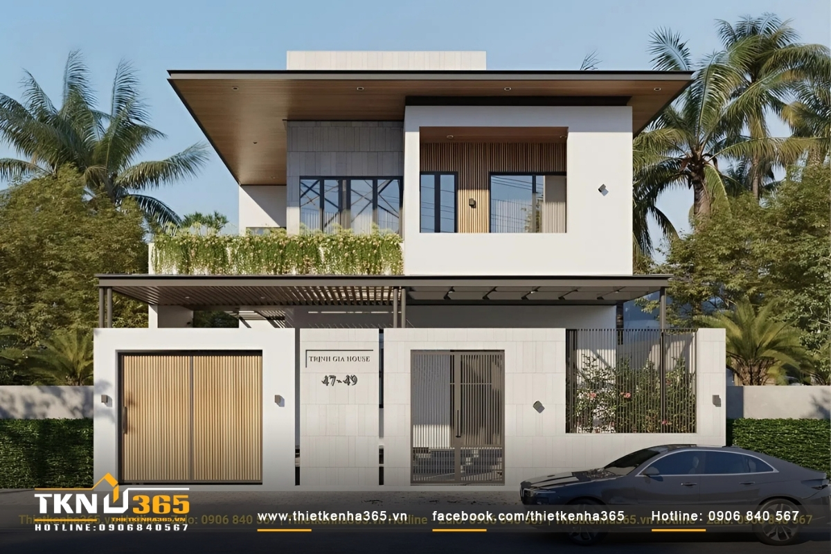 55+ Mẫu thiết kế nhà 2 tầng 100m2 đẹp, thông thoáng 5 Mẫu thiết kế nhà ống 2 tầng đẹp 100m2