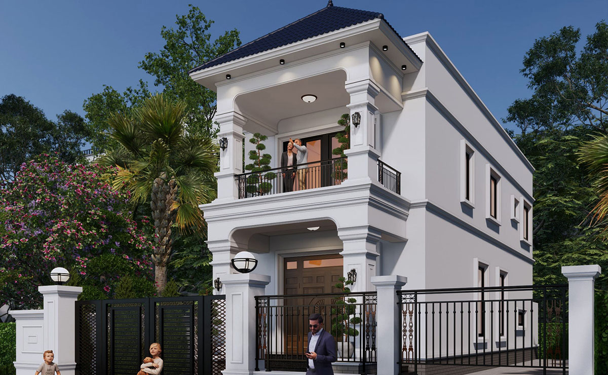 Một ngôi nhà có mẫu thiết kế độc lạ mang vẻ đẹp hiện đại