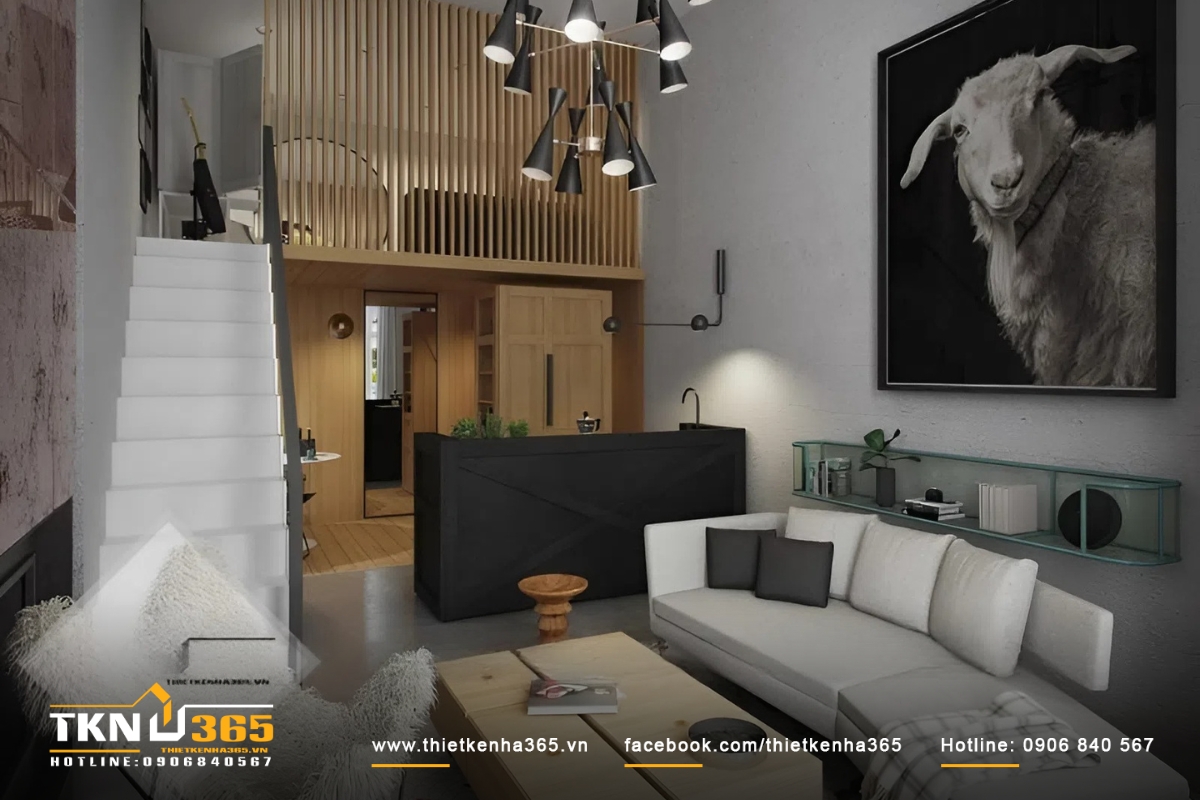 Mẫu thiết kế nhà nhỏ 24m2 thiết kế theo phong cách tân cổ điển châu Âu