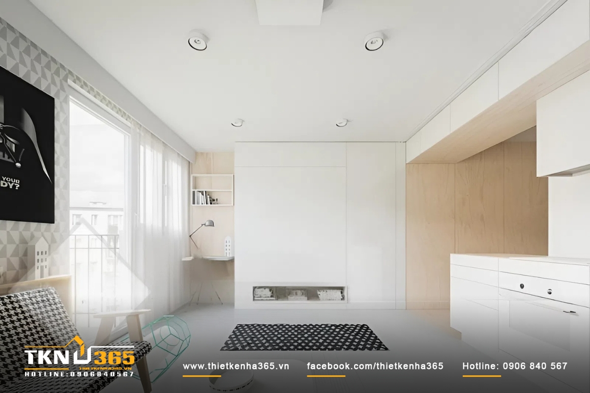 Mẫu thiết kế nhà 24m2 nhỏ nhắn theo phong cách hiện đại, tinh tế