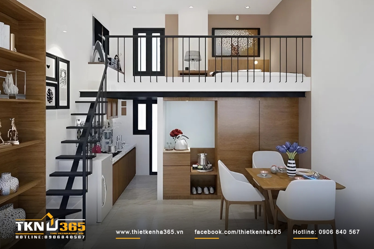 Mẫu thiết kế nhà 24m2 nhỏ nhắn theo phong cách hiện đại, tinh tế
