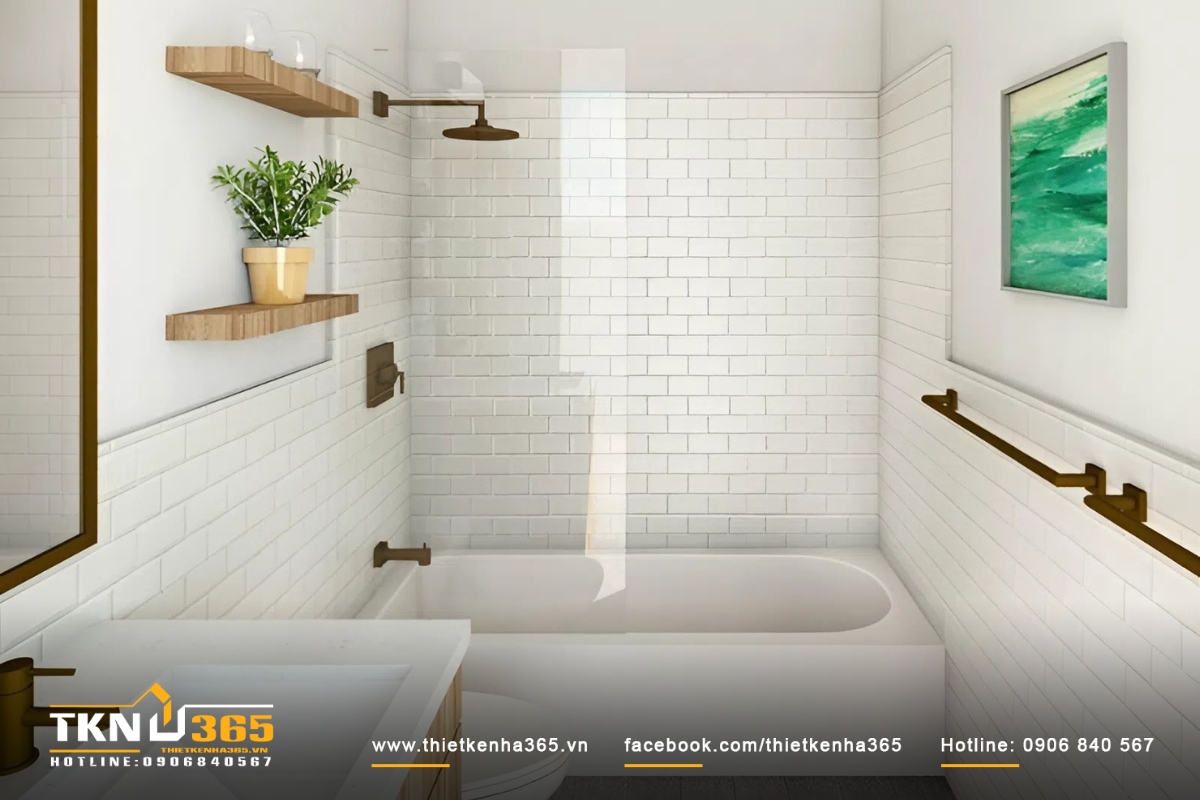 Phòng vệ sinh cho nhà nhỏ 24m2