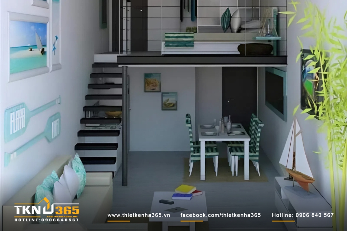 Bố trí các phòng chức năng hợp lý khi thiết kế nhà nhỏ 24m2