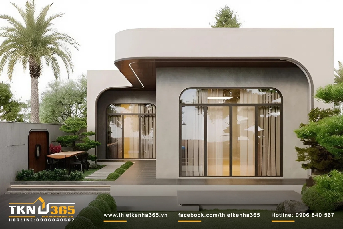 Thiết kế nhà ống 1 tầng 5x20m tinh tế và đẹp mắt