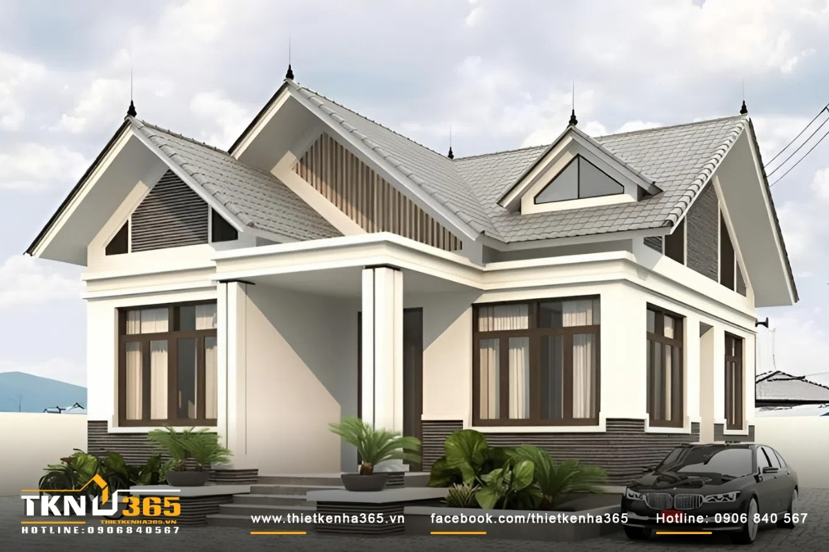 Mẫu nhà ống 1 tầng 5x20m
