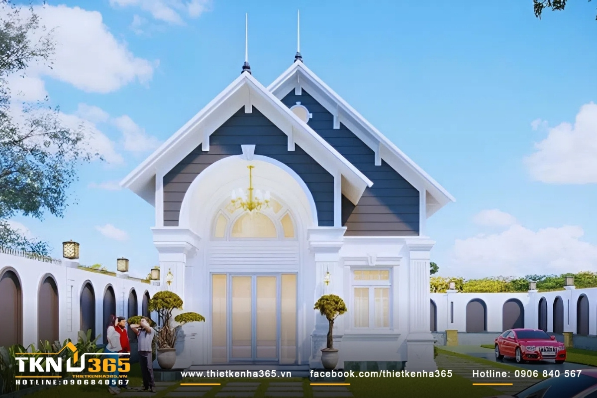 Mẫu nhà ống 1 tầng đơn giản thường tạo ra không gian gọn gàng ấm cúng