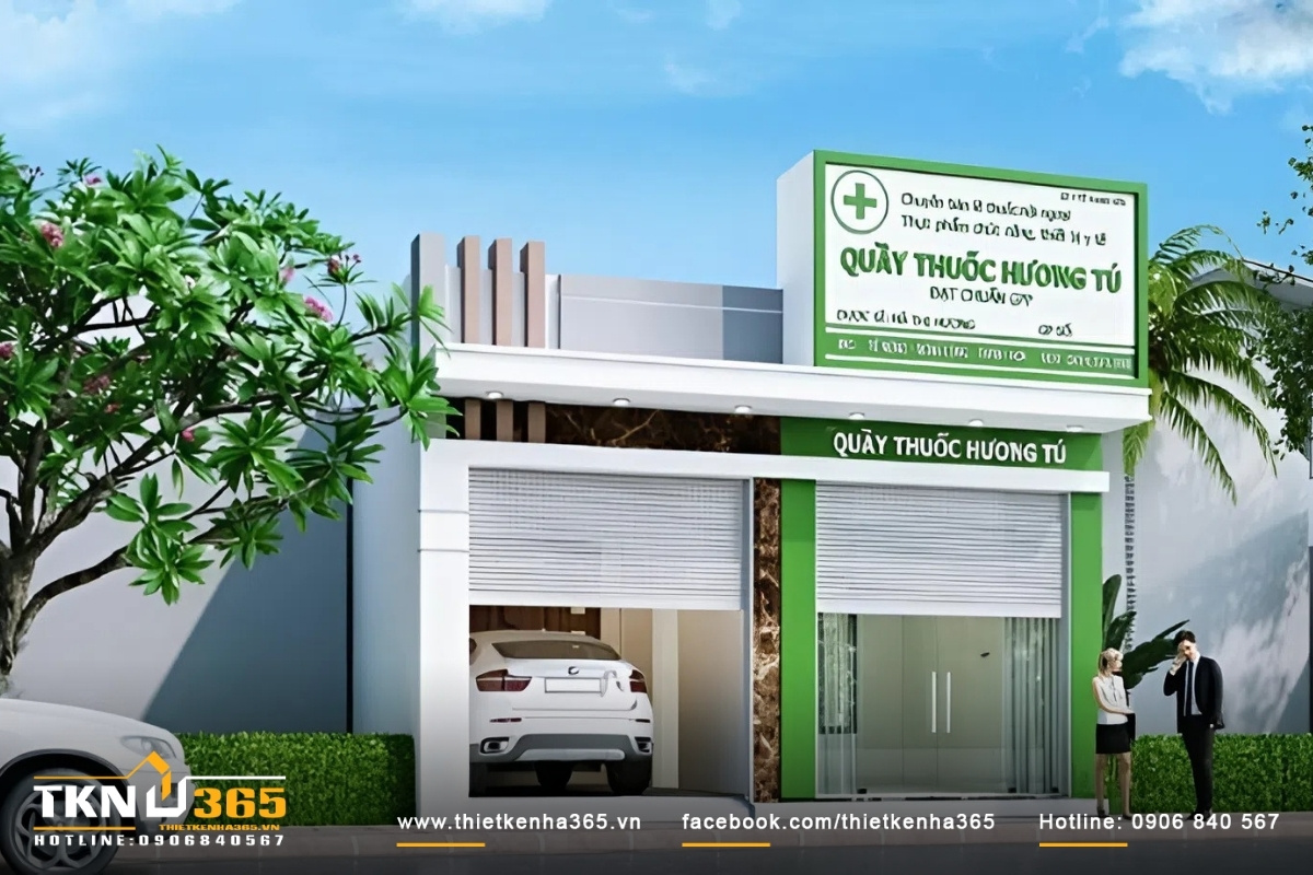 Mẫu nhà ống 1 lầu 5x20m