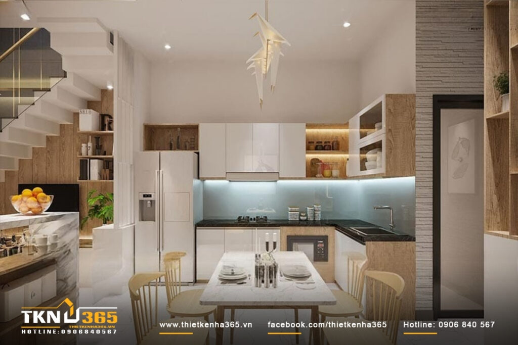 Nội thất nhà ống 3 tầng - Chị Bảy - Phan Thiết 11 mau thiet ke noi that nha 3 tang o phan thiet 11