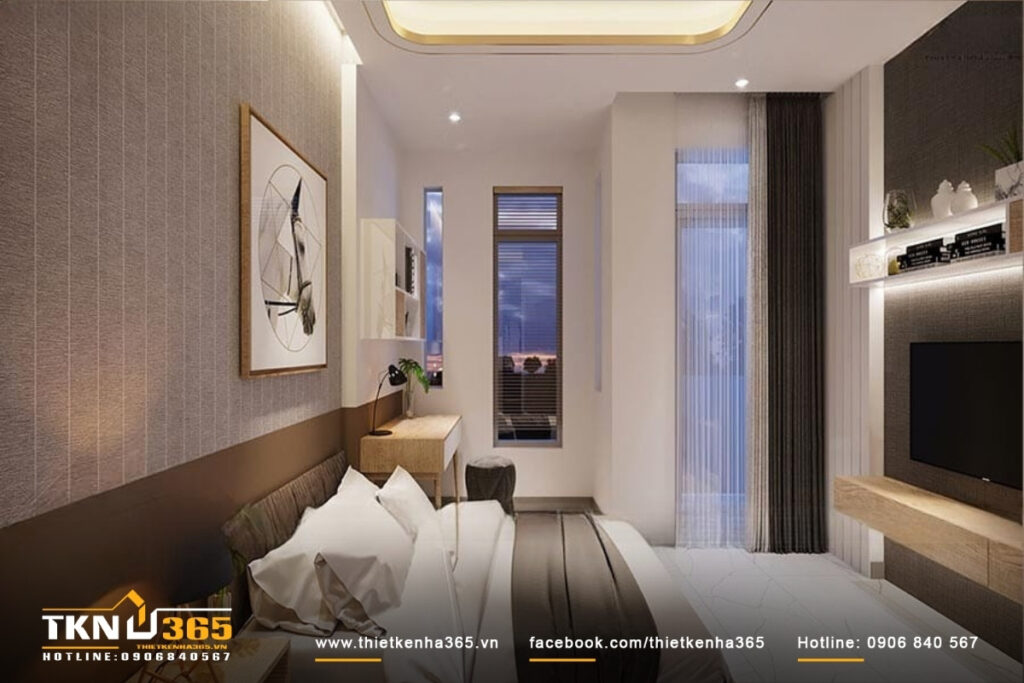 Nội thất nhà ống 3 tầng - Chị Bảy - Phan Thiết 2 mau thiet ke noi that nha 3 tang o phan thiet 2