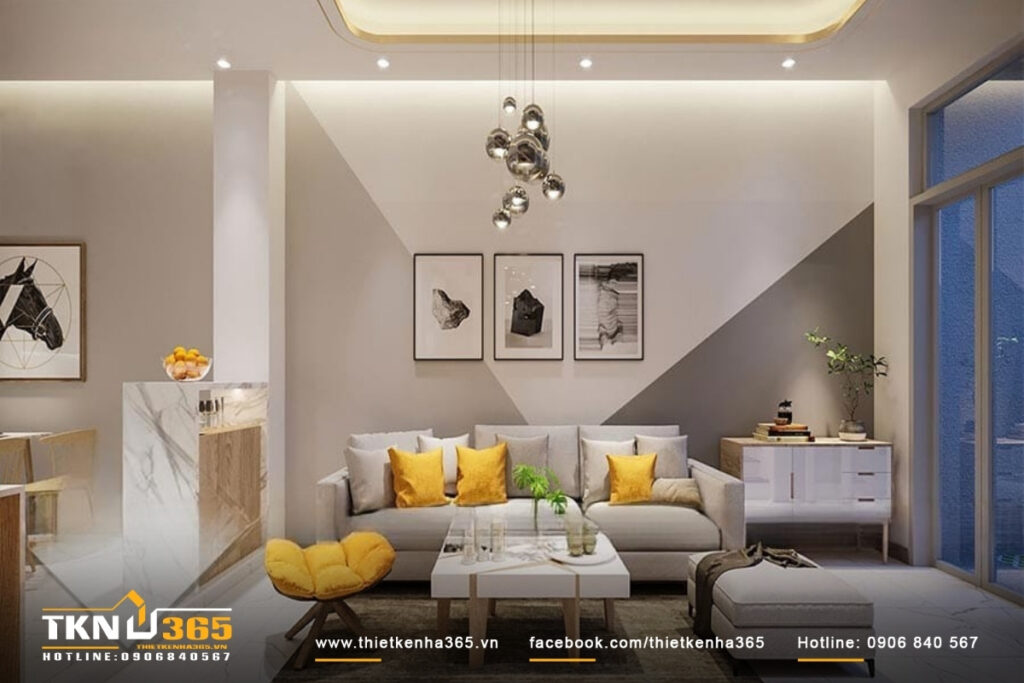 Nội thất nhà ống 3 tầng - Chị Bảy - Phan Thiết 9 mau thiet ke noi that nha 3 tang o phan thiet 9