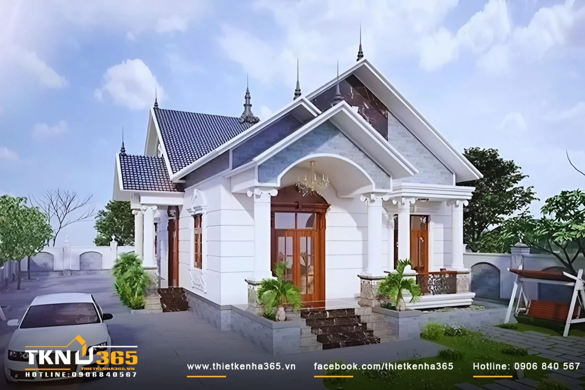 Nhà 1 tầng 3 phòng ngủ 5x20