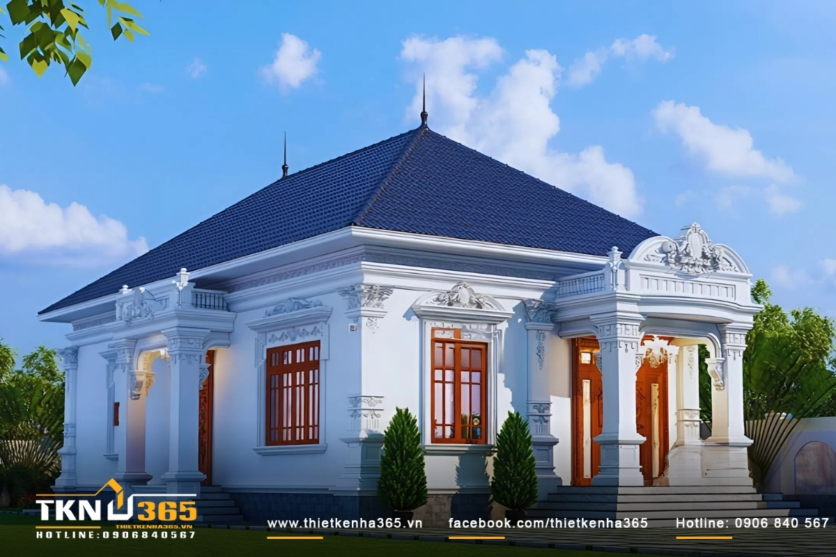 Nhà 1 tầng 3 phòng ngủ 5x20m