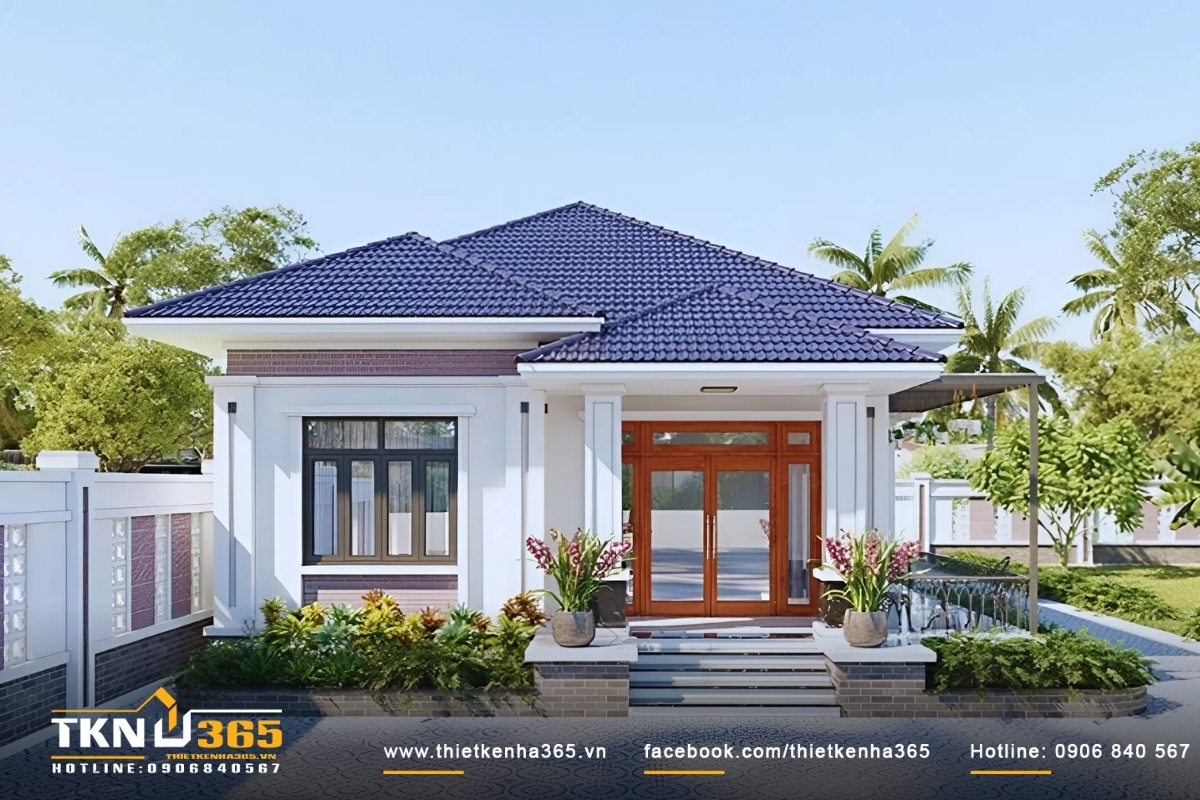 nhà 1 tầng 3 phòng ngủ 5x20m