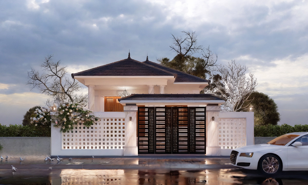 Nhà kiểu Nhật với lối kiến trúc độc đáo và sáng tạo vẫn giữ được hơi hướng truyền thông