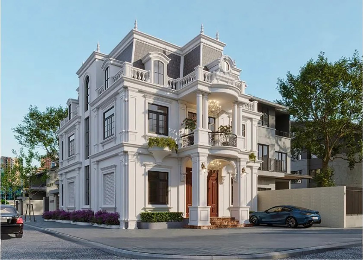 12+ mẫu thiết kế biệt thự lâu đài thượng lưu xa hoa 2025 23 Việc xây dựng biệt thự lâu đài đòi hỏi một ngân sách lớn, vì vậy gia chủ cần có kế hoạch tài chính rõ ràng ngay từ đầu để tránh tình trạng gián đoạn giữa chừng.