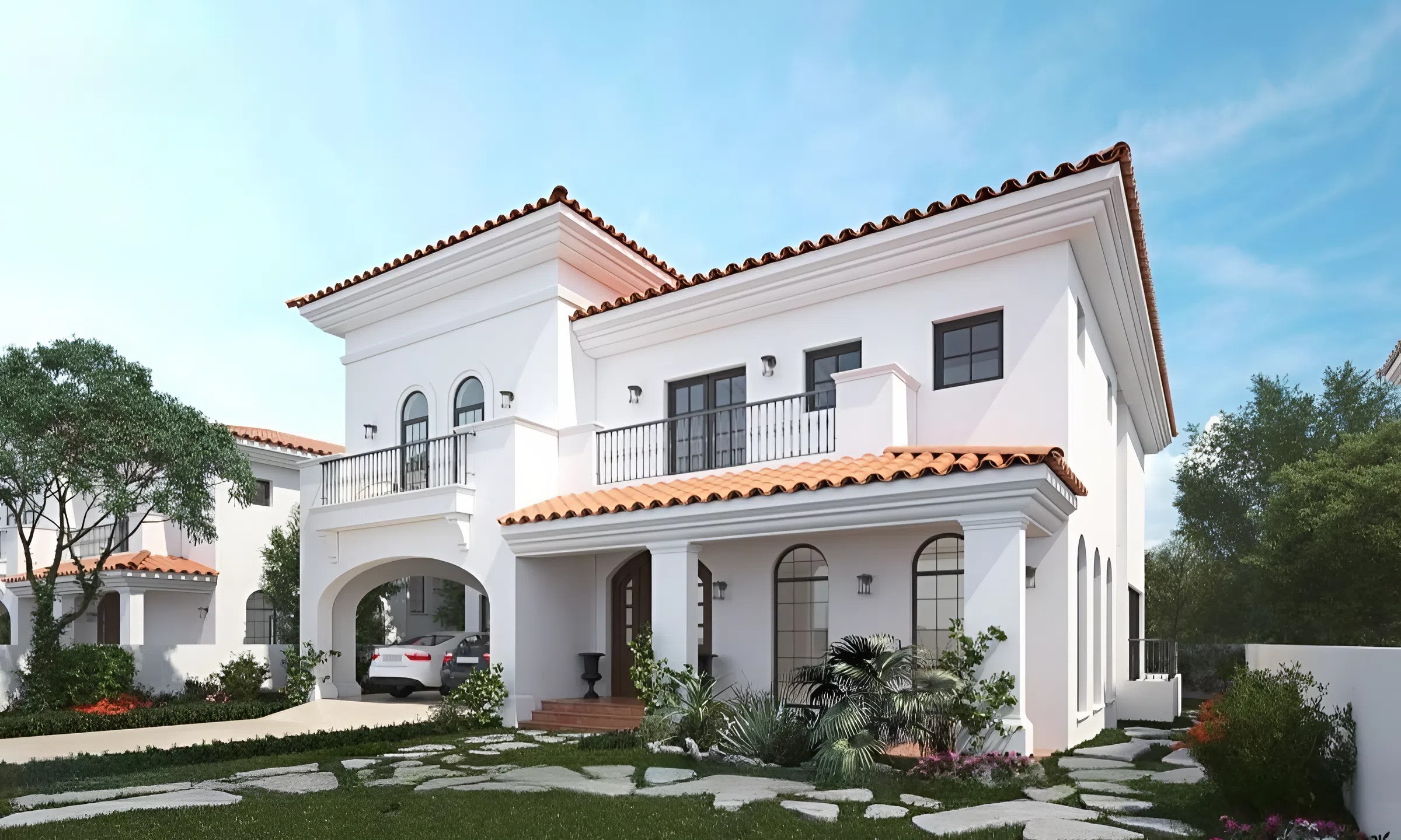 45+ Mẫu thiết kế nhà 120m2 được ưa chuộng nhất năm 2026 19 Màu ngói đỏ truyền thống luôn gợi lại cho gia chủ cảm giác gần gũi ấm áp nhưng không kém phần hiện đại