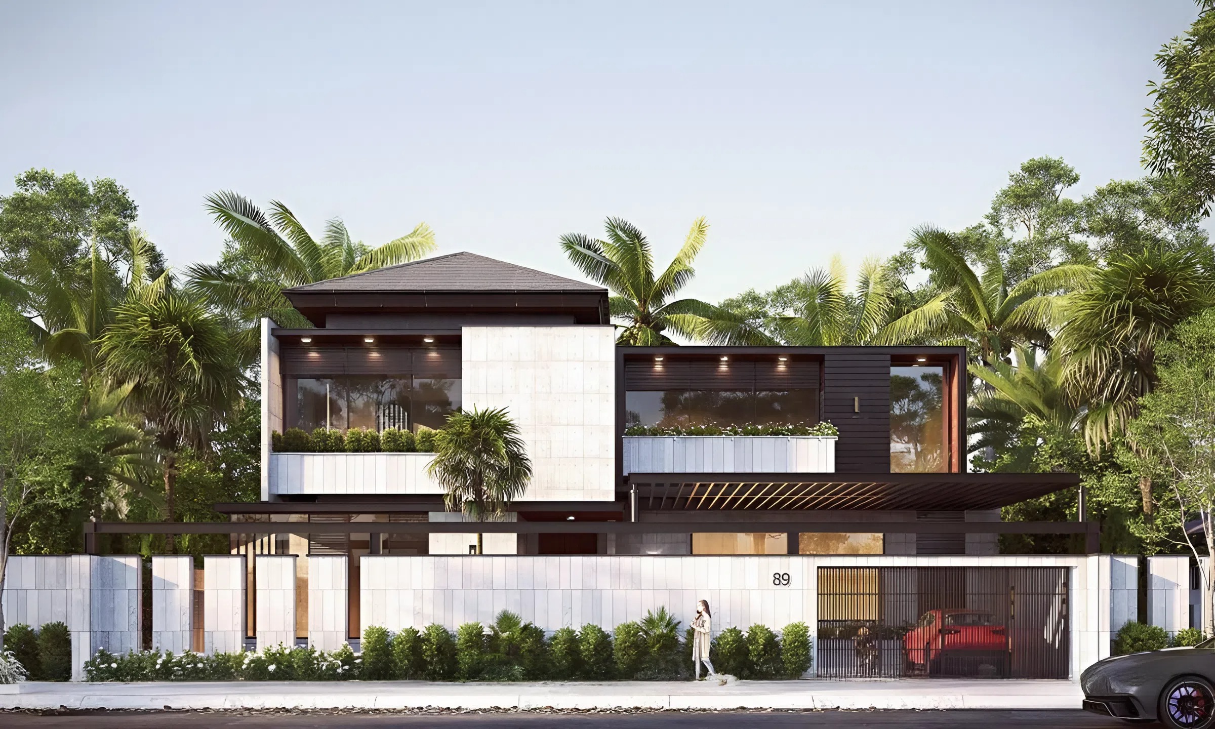 45+ Mẫu thiết kế nhà 120m2 được ưa chuộng nhất năm 2026 10 Thiết kế nhà 120m2 với không gian xanh mát