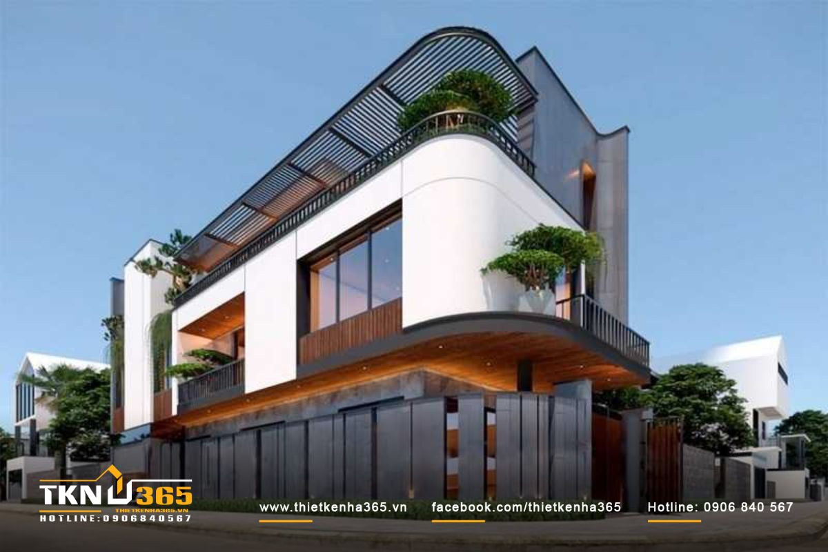 50+ Mẫu thiết kế nhà 2 mặt tiền kinh doanh đẹp, hiện đại 36 Thiết kế nhà phố 2 mặt tiền 2 tầng, không gian mở cho cửa hàng thời trang