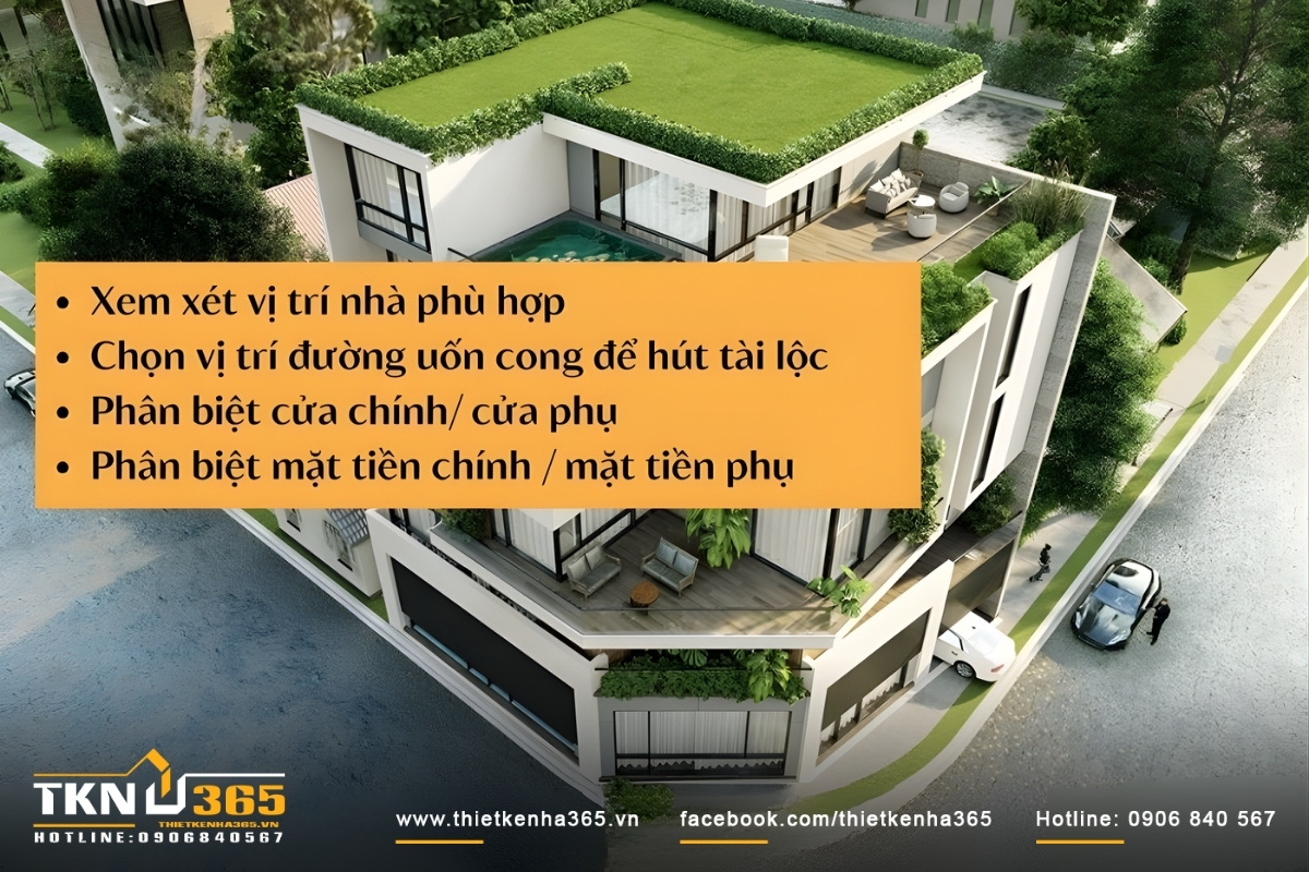 Những lưu ý khi xây nhà 2 mặt tiền trước và sau