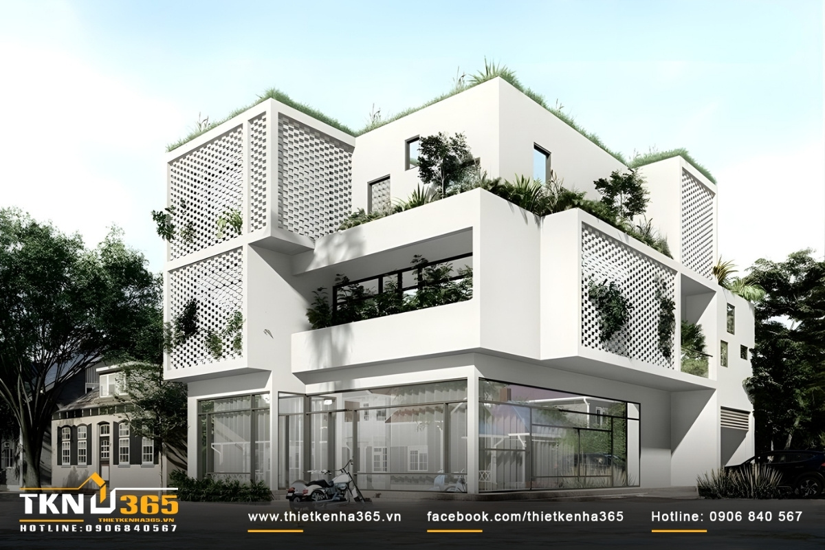 Nguyên tắc thiết kế nhà 2 mặt tiền trước và sau hợp phong thủy