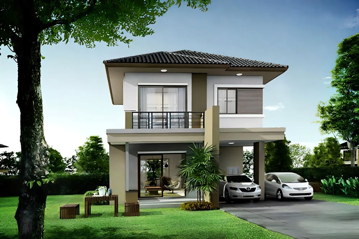 Nhà 2 tầng giá 400 triệu với một khu vườn đẹp là điều nhiều người mong ước