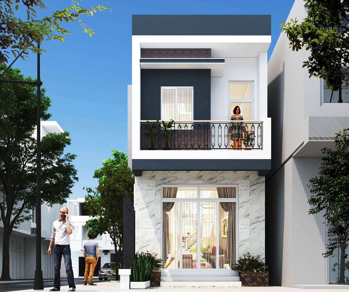 Ngôi nhà ống 2 tầng 400 triệu xây dựng trên diện tích đất nhỏ